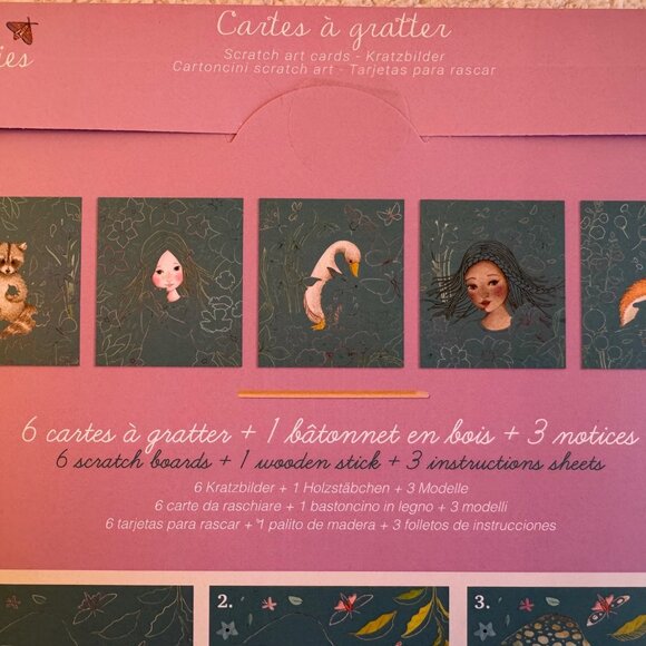 NWT! Scratch Art Cards by Moulin Roty - Picture 5 of 6